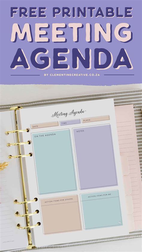 Pages Agenda Template