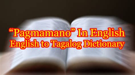 Pagmamano Translate In English