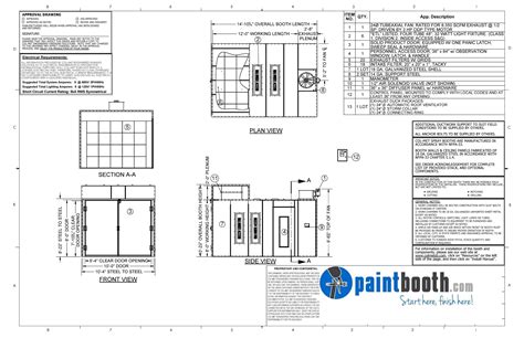 Paint Booth Measurements