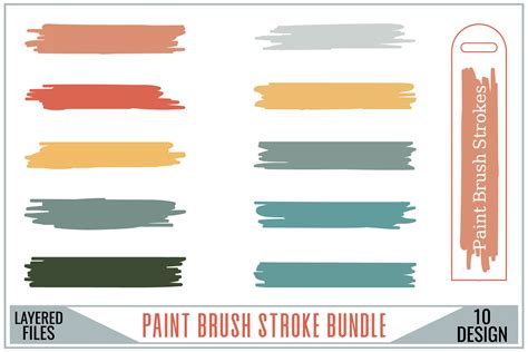 Download Paint Brush Stroke Bundle Files For Crafts