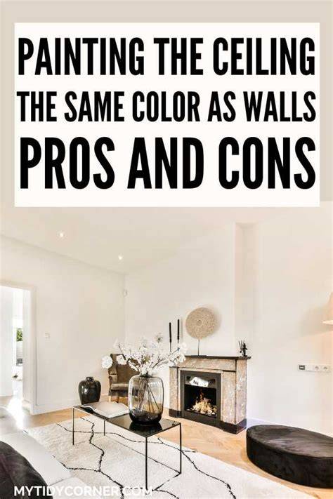 Paint Ceiling White Or Same Color As Walls