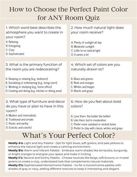 Paint Color Quiz