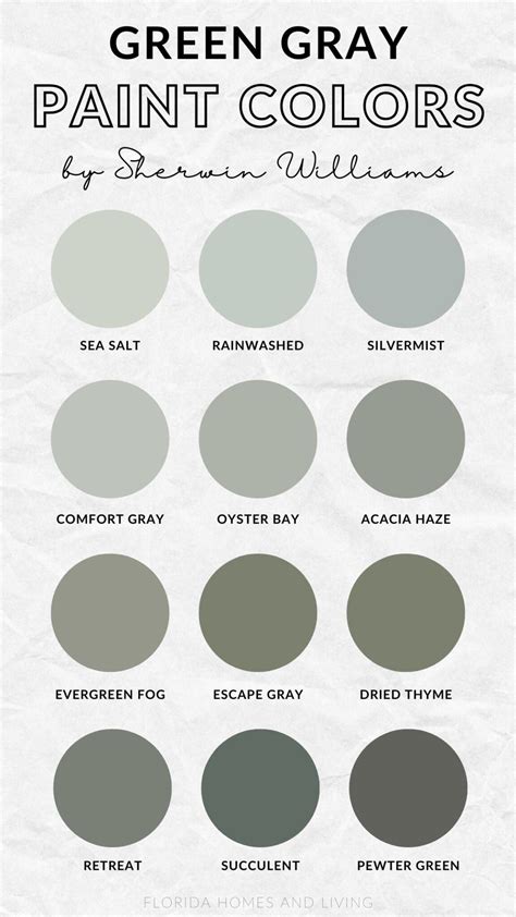 Paint Colors Gray Green