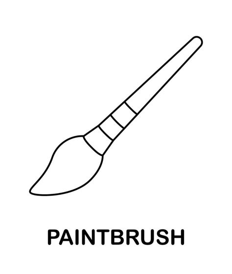 Paintbrush Coloring Page