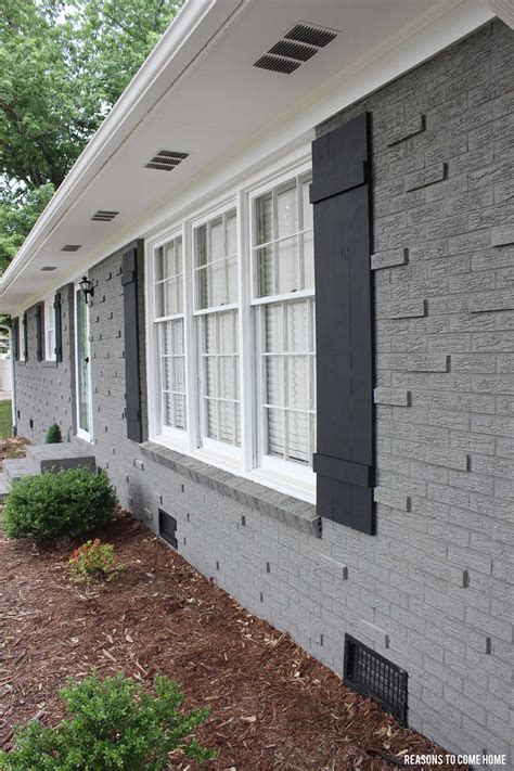 Painted Brick Houses Gray