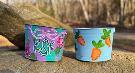 Painted Easter Buckets