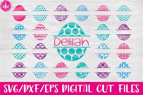 Download Painted Easter Eggs SVG File - SVG Design Commercial Use DXF Files