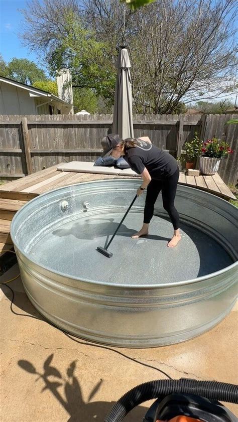 Painting Stock Tank Pool