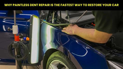 Paintless Dent Repair In Progress