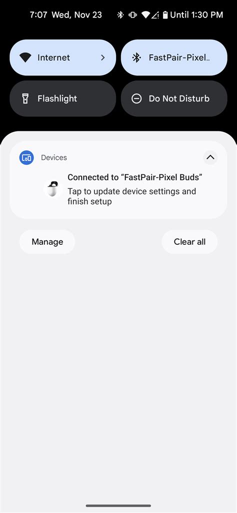 Pairing Complete Notification