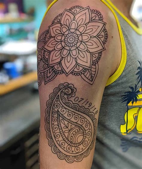 Sleeve tattoos for men that cover wrists Paisley tattoos