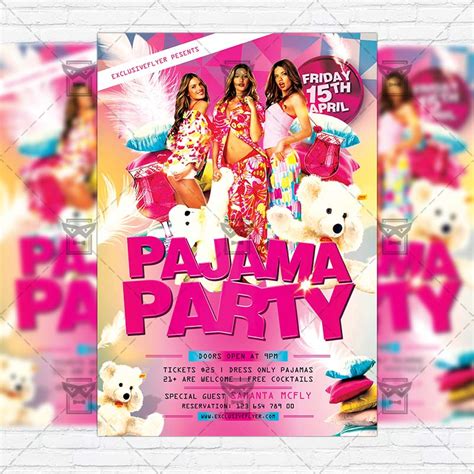 Pajama Party Flyer Template