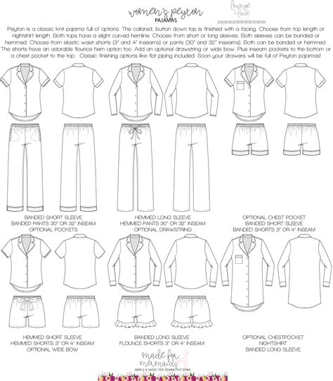 Pajama Set Pattern