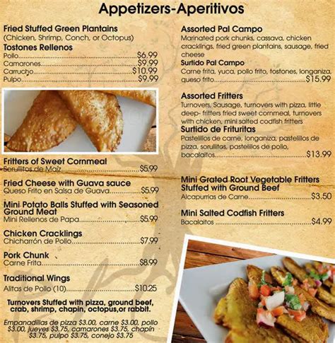 Indulge in Pal Campo's Exceptional Culinary Offerings: Peruse Our Mouthwatering Menu Today!