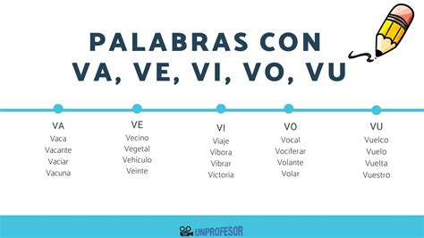 Palabras Que Terminan Con Va