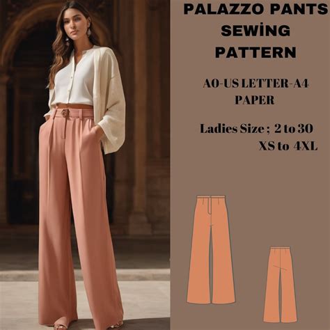 Palazzo Trousers Sewing Pattern