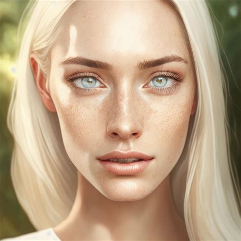Captivate with Pale Skin and Mesmerizing Blue Eyes