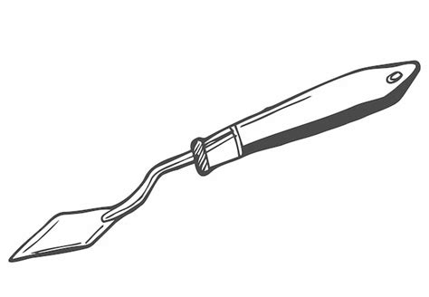 Palette Knife In Drawing