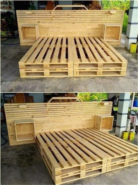 Pallet Bed With Storage Plans