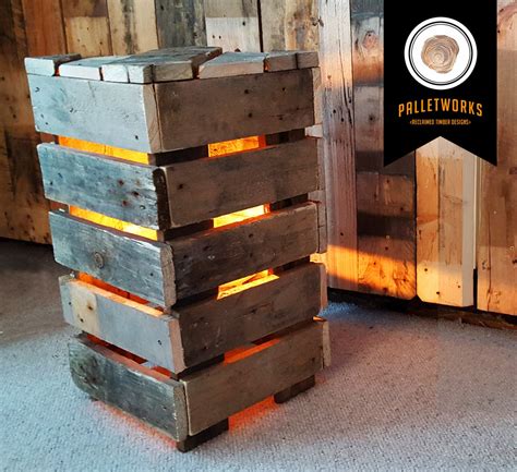 Pallet Floor Lamp