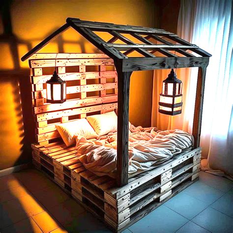 Pallet House Bed