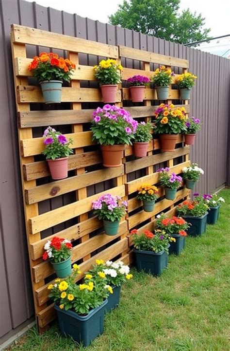 Pallet Wall Flowers