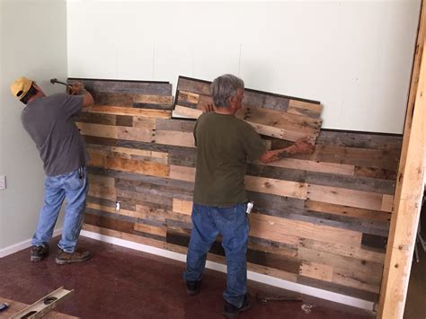 Pallet Wall Install