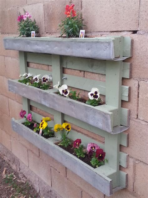 Pallet Wall Planter Box