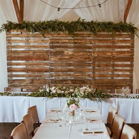 Pallet Wall Wedding Backdrop