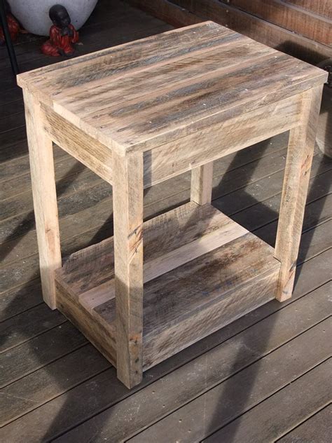 Pallet Wood Bedside Table