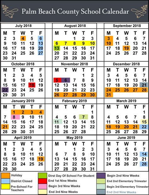 Palm Beach Activities Calendar