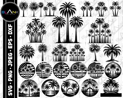 Download Palm Tree Bundle Cricut SVG DXF Files