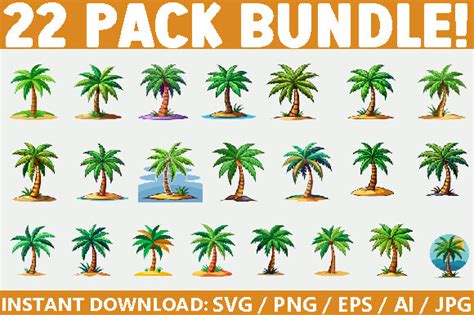 Download Palm Tree Bundle Files Free PSD Mockups
