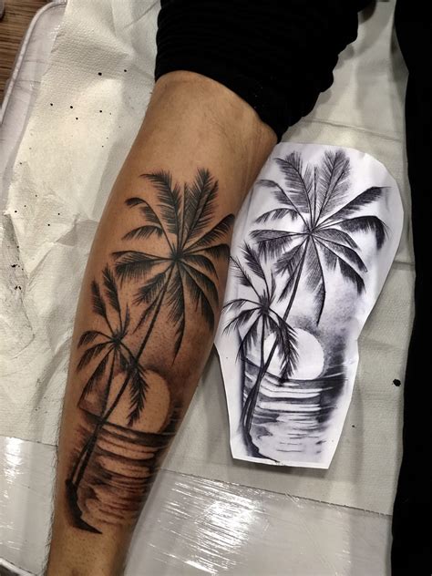 Palm Tree Tattoo Design