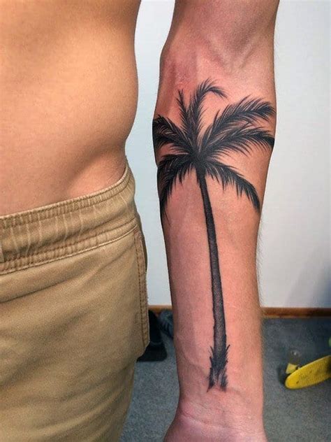 Palm Tree Tattoo Forearm