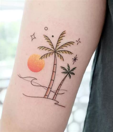 Palm Tree Tattoos For Females