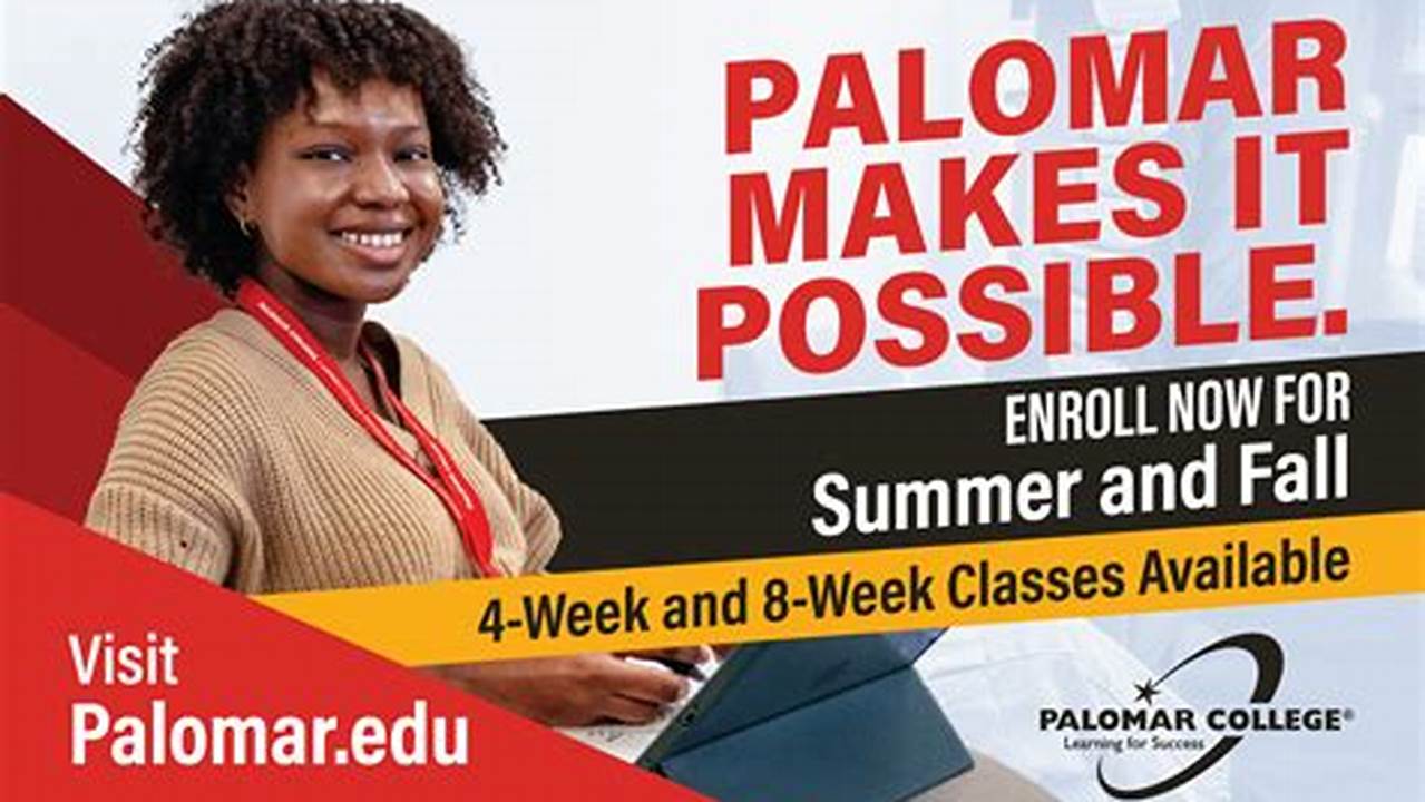 Palomar College Summer Classes 2025