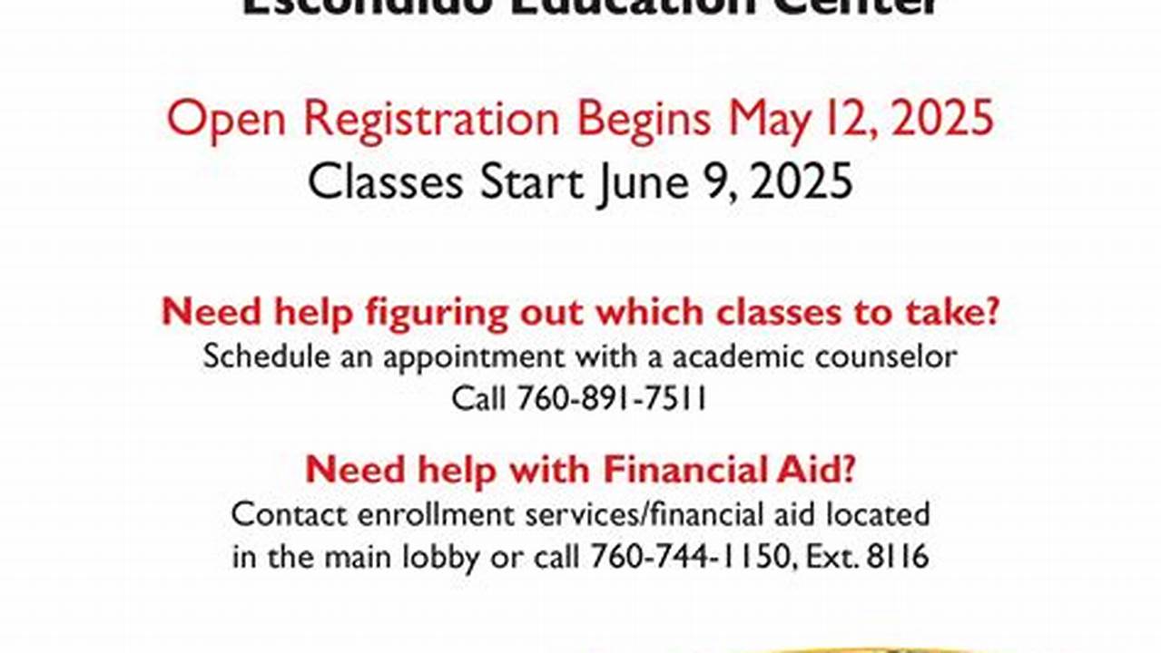 Palomar Summer Classes 2025 Registration