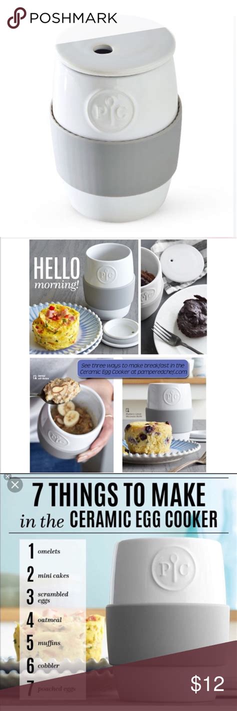 Pampered Chef Ceramic Egg Cooker Recipe Book