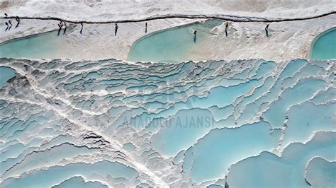 Pamukkale Travertines Aerial View