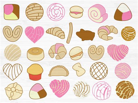 Unleash Your Creativity with our Irresistible Pan Dulce SVG Freebies: Elevate Your Designs with Our Scrumptious Mexican Sweet Bread!
