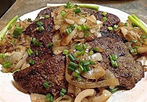 Pan-seared beef liver