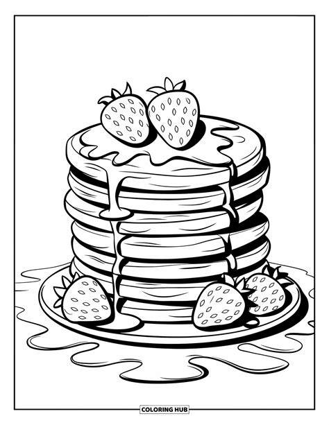 Pancake Coloring Page