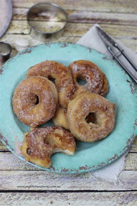 Delicious doughnuts made from pancake mix