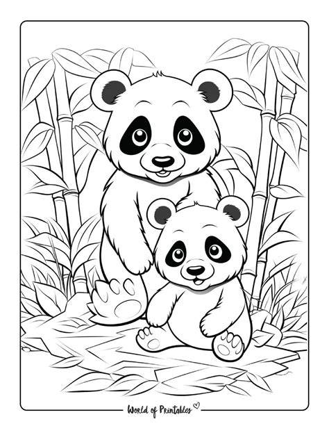 Panda Bear Coloring Pages Free