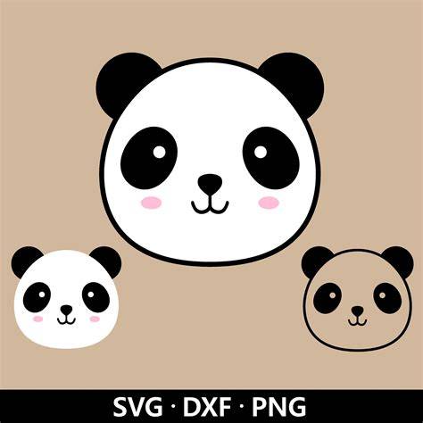 Unleash Your Creative Side with Adorable Panda Face SVG for Your Next Project