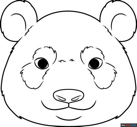 Panda Head Coloring Pages