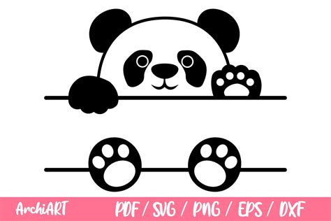 Crafting with Cutest Mascot: Get Creative with Panda SVG Graphics for Your Projects