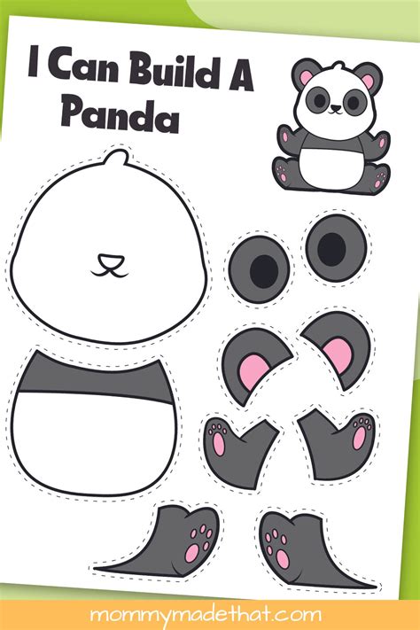 Panda Template Printable