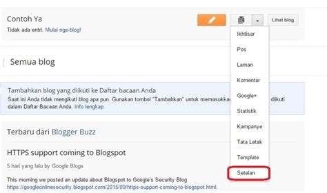 Panduan setting domain custom di platform Blogger